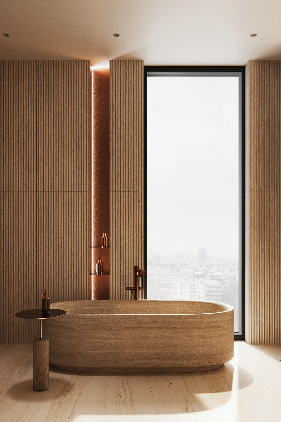 Bathroom render used in the CHUMA Scene Studio prototype